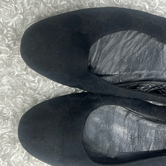 Gucci GG Canvas Interlocking Gg Ballet Flats - Picture 3 of 10